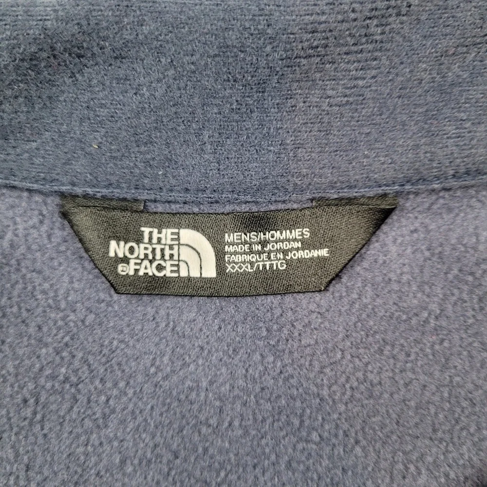The North Face Pullover Jacket Mens 3XL Navy Blue YMCA Logo Quarter Zip NF0A47F7